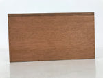 Japanese Wooden Lidded Pottery Storage Box Inside 26x12x13cm Brown X203