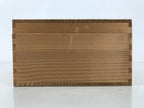 Japanese Wooden Lidded Pottery Storage Box Inside 26x18x7.8cm Brown X207