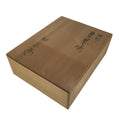 Japanese Wooden Lidded Pottery Storage Box Inside 27.3x20.6x8.5cm Brown X180