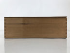 Japanese Wooden Lidded Pottery Storage Box Inside 27x21x9cm Brown X205