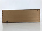 Japanese Wooden Lidded Pottery Storage Box Inside 27x21x9cm Brown X205