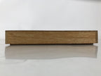 Japanese Wooden Lidded Pottery Storage Box Inside 28.3x18.2x2.6cm Brown X210
