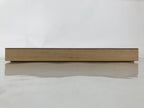 Japanese Wooden Lidded Pottery Storage Box Inside 28.3x18.2x2.6cm Brown X210