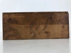 Japanese Wooden Lidded Pottery Storage Box Inside 28.4x20.5x11.4cm Brown X179