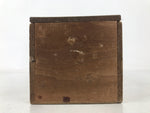 Japanese Wooden Lidded Pottery Storage Box Inside 29.2x9x8.5cm Brown X204