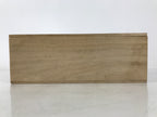Japanese Wooden Lidded Pottery Storage Box Inside 29.8x10x10cm Brown X181