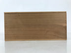 Japanese Wooden Lidded Pottery Storage Box Inside 31.5x13.5x13.5cm Brown X169