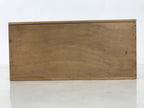 Japanese Wooden Lidded Pottery Storage Box Inside 31.5x13.5x13.5cm Brown X169