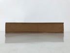 Japanese Wooden Lidded Pottery Storage Box Inside 32.6x9.4x4.8cm Brown X199