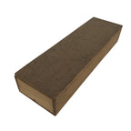 Japanese Wooden Lidded Pottery Storage Box Inside 32.6x9.4x4.8cm Brown X199