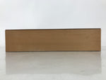Japanese Wooden Lidded Pottery Storage Box Inside 38.4x10.2x8.9cm Brown X170