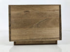 Japanese Wooden Lidded Pottery Storage Box Inside 38x11.2x10.5cm Brown X171