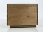 Japanese Wooden Lidded Pottery Storage Box Inside 38x11.2x10.5cm Brown X171