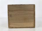 Japanese Wooden Lidded Pottery Storage Box Inside 38x8.5x7cm Brown X186