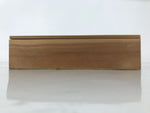 Japanese Wooden Lidded Sake Cup Storage Box Inside 21.5x14.3x5cm Brown X173