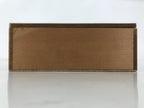 Japanese Wooden Lidded Sake Cup Storage Box Inside 21.5x14.3x5cm Brown X173