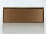Japanese Wooden Lidded Sake Cup Storage Box Inside 21.5x14.3x5cm Brown X173