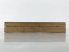 Japanese Wooden Lidded Storage Box Inside 20.3x7.7x2.4cm Juzu Brown X221