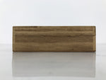 Japanese Wooden Lidded Storage Box Inside 28.3x13x1.8cm Incense Brown X227