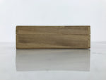 Japanese Wooden Lidded Storage Box Inside 28.3x13x1.8cm Incense Brown X227