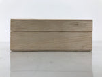 Japanese Wooden Lidded Storage Box Inside 30.8x10.7x3.2cm Incense Brown X220