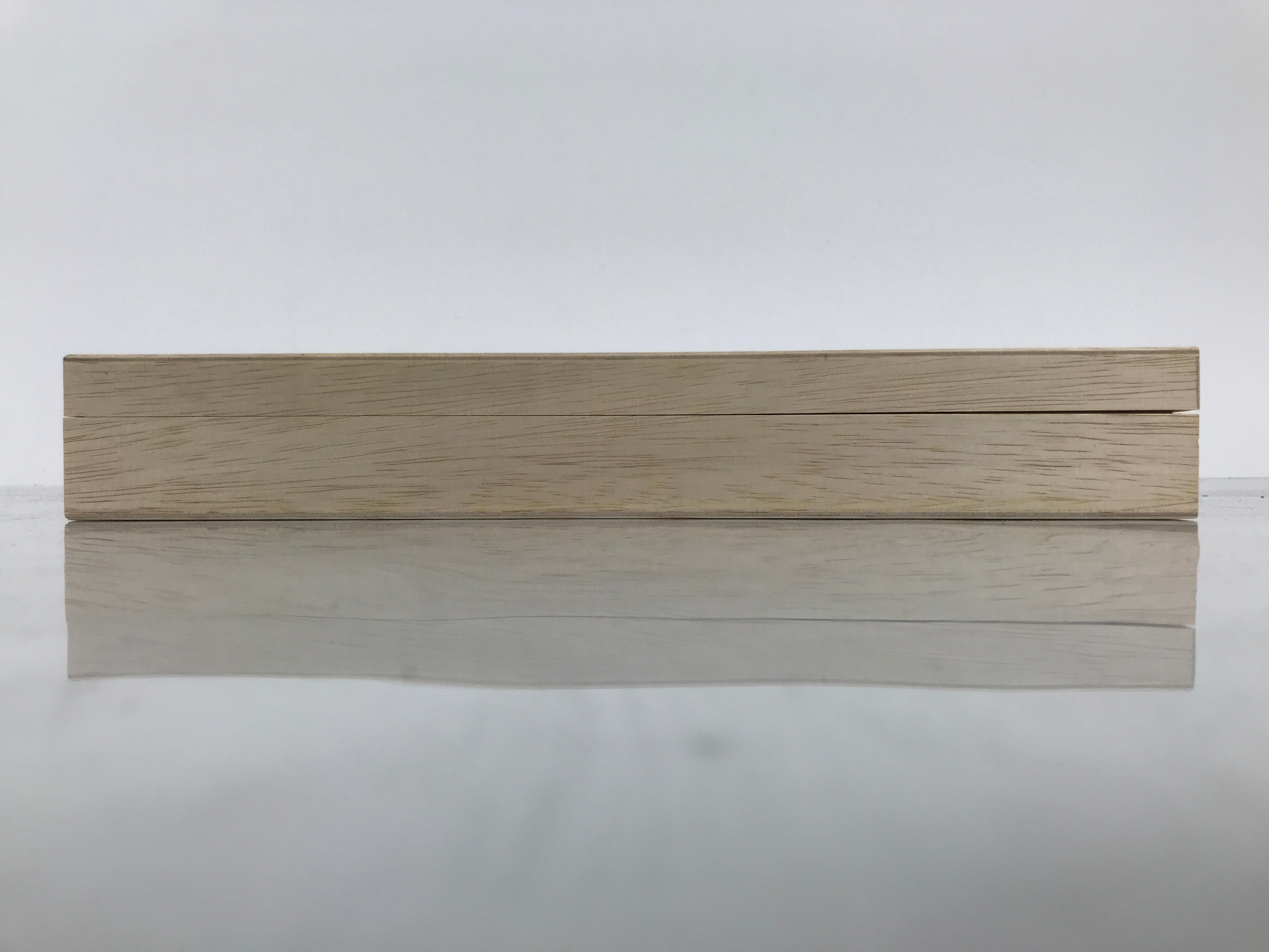 Japanese Wooden Lidded Storage Box Inside 30.8x10.7x3.2cm Incense Brown X220