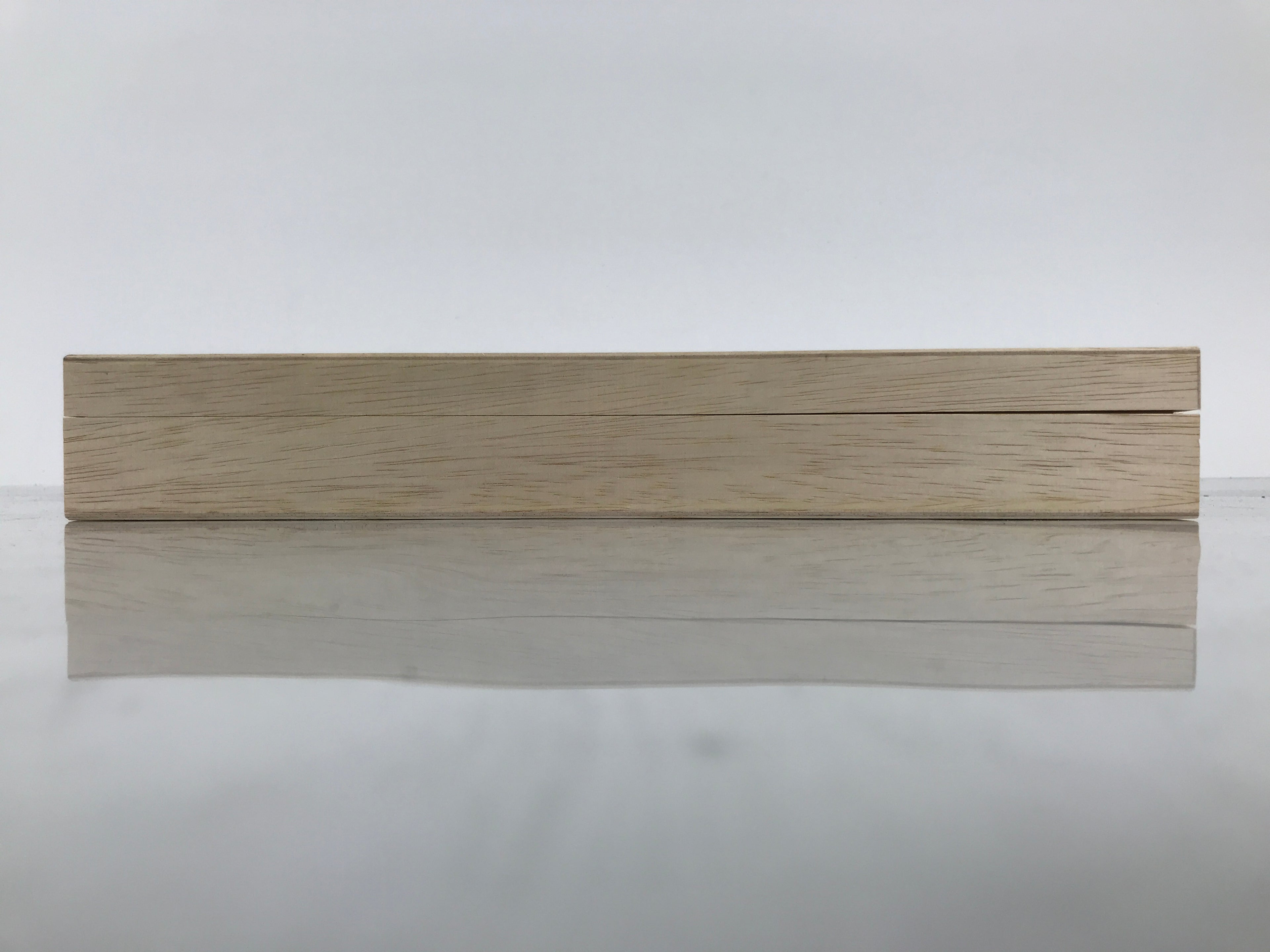 Japanese Wooden Lidded Storage Box Inside 30.8x10.7x3.2cm Incense Brown X220