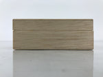 Japanese Wooden Lidded Storage Box Inside 30.8x10.7x3.2cm Incense Brown X220