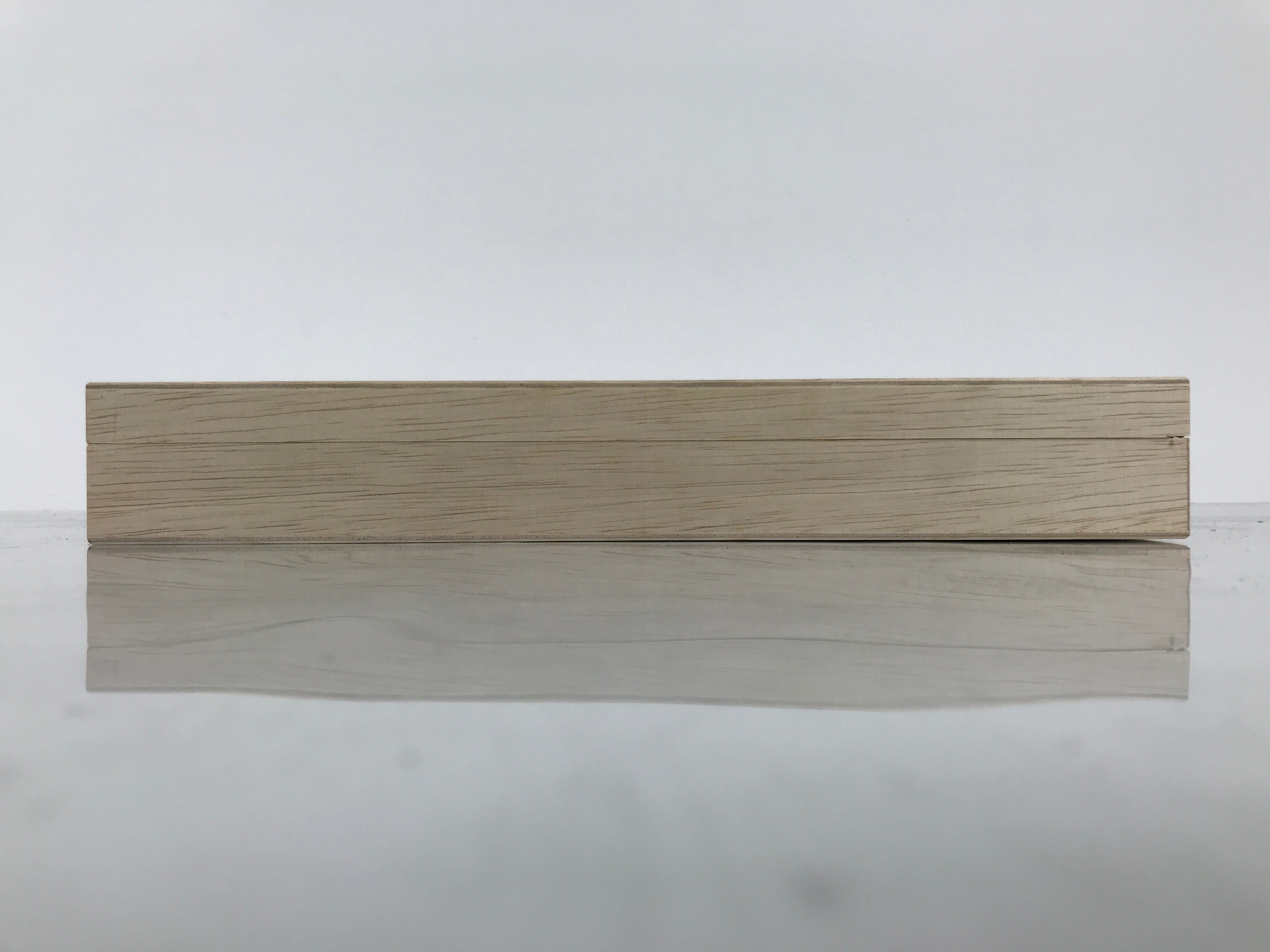 Japanese Wooden Lidded Storage Box Inside 30.8x10.7x3.2cm Incense Brown X220