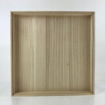 Japanese Wooden Lidded Storage Box Inside 39.5x39.5x7cm Paulownia Kiri X108