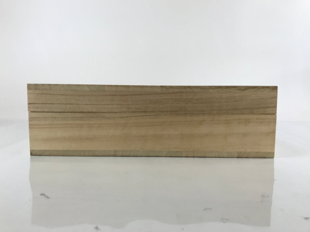 Japanese Wooden Lidded Storage Box Inside 39.5x39.5x7cm Paulownia Kiri X109