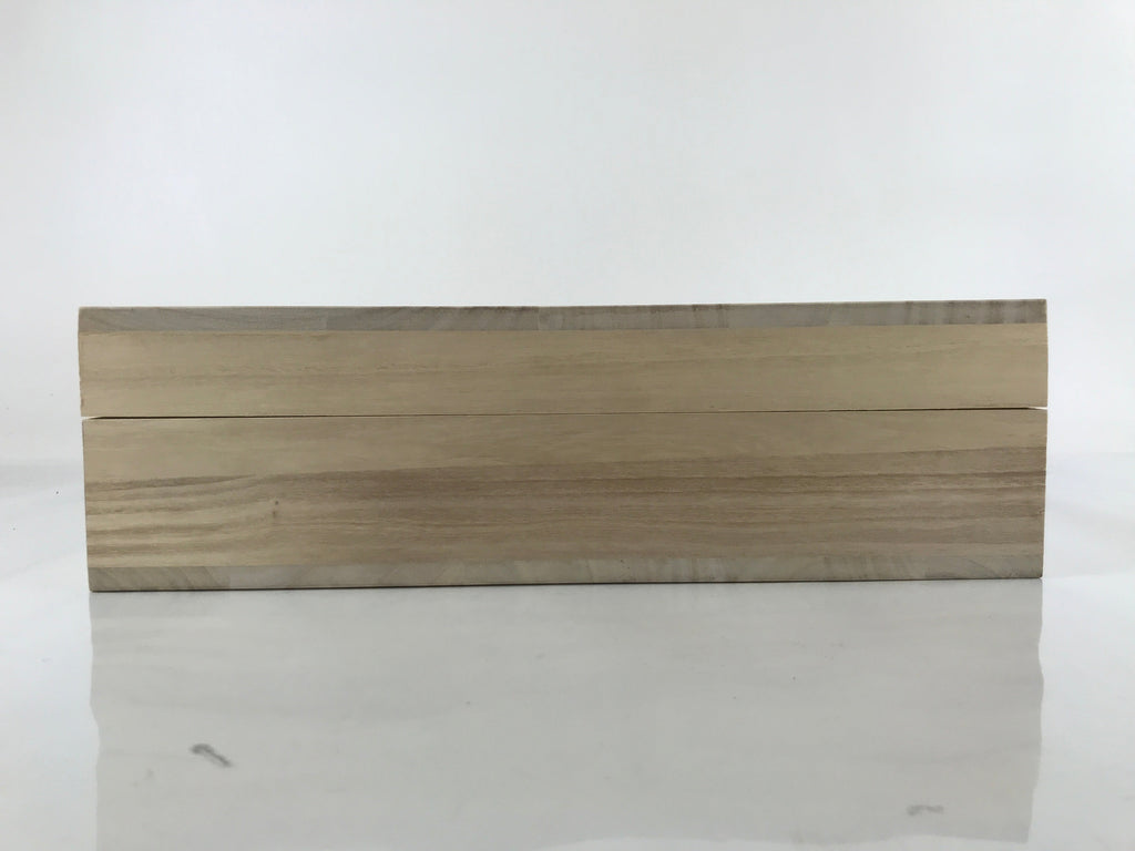 Japanese Wooden Lidded Storage Box Inside 39.5x39.5x7cm Paulownia Kiri X109