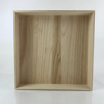 Japanese Wooden Lidded Storage Box Inside 39.5x39.5x7cm Paulownia Kiri X110