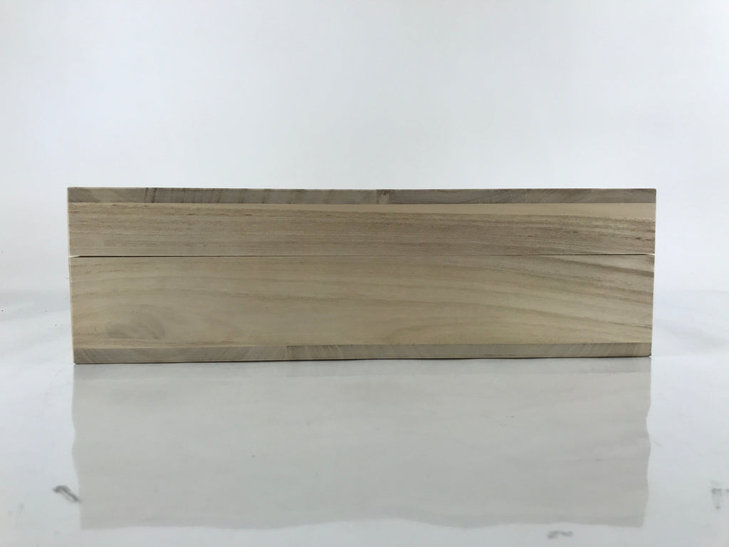 Japanese Wooden Lidded Storage Box Inside 39.5x39.5x7cm Paulownia Kiri X111