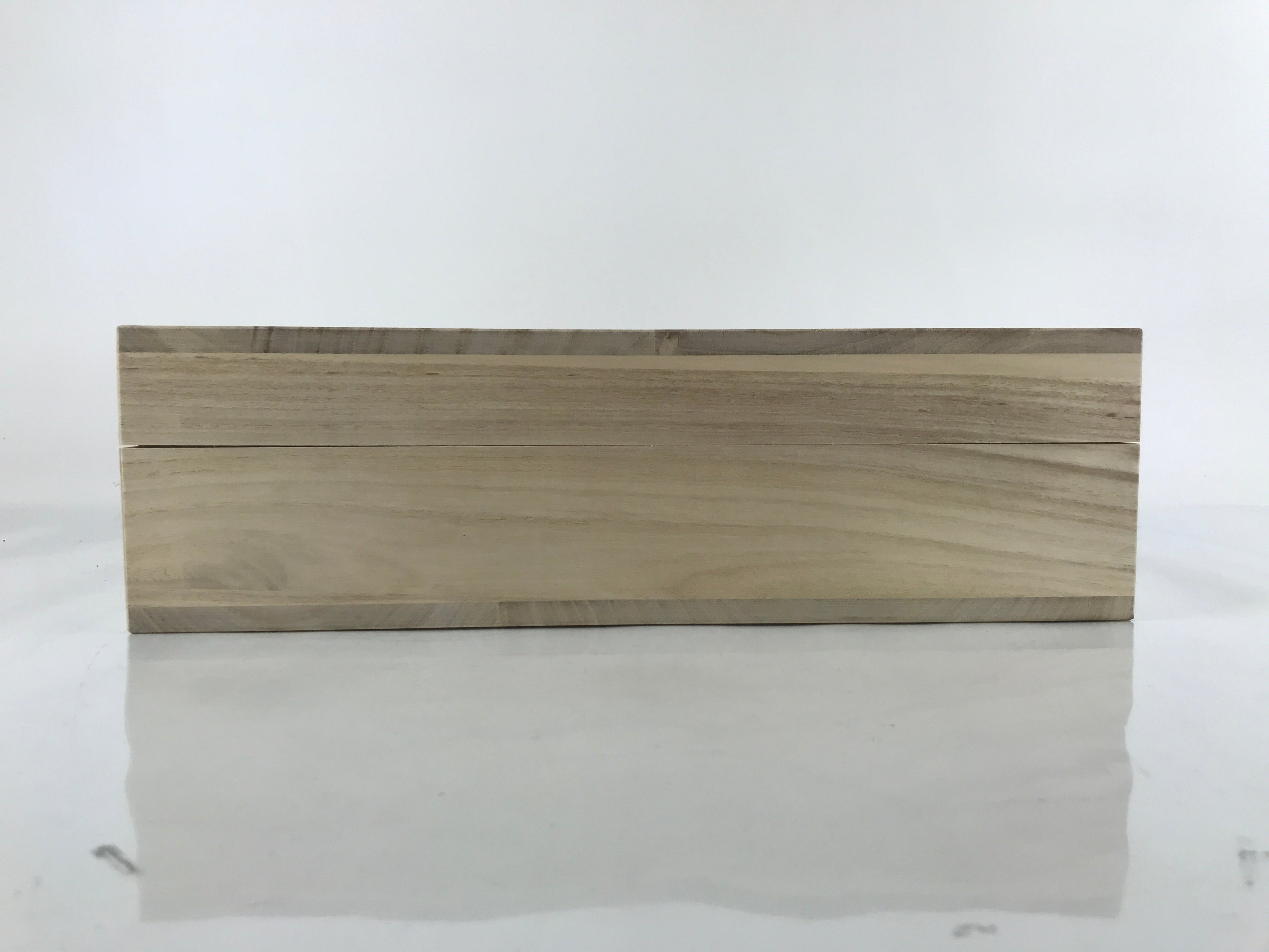 Japanese Wooden Lidded Storage Box Inside 39.5x39.5x7cm Paulownia Kiri X111