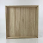 Japanese Wooden Lidded Storage Box Inside 39.5x39.5x7cm Paulownia Kiri X111