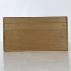 Japanese Wooden Lidded Storage Pottery Box Inside 23.8x19.7x8.7cm Brown X145