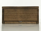 Japanese Wooden Lidded Storage Storage Box Inside 9.6x9.5x3.5cm Brown X172