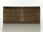 Japanese Wooden Lidded Storage Storage Box Inside 9.6x9.5x3.5cm Brown X172
