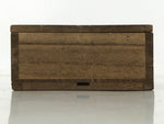 Japanese Wooden Lidded Storage Storage Box Inside 9.6x9.5x3.5cm Brown X172