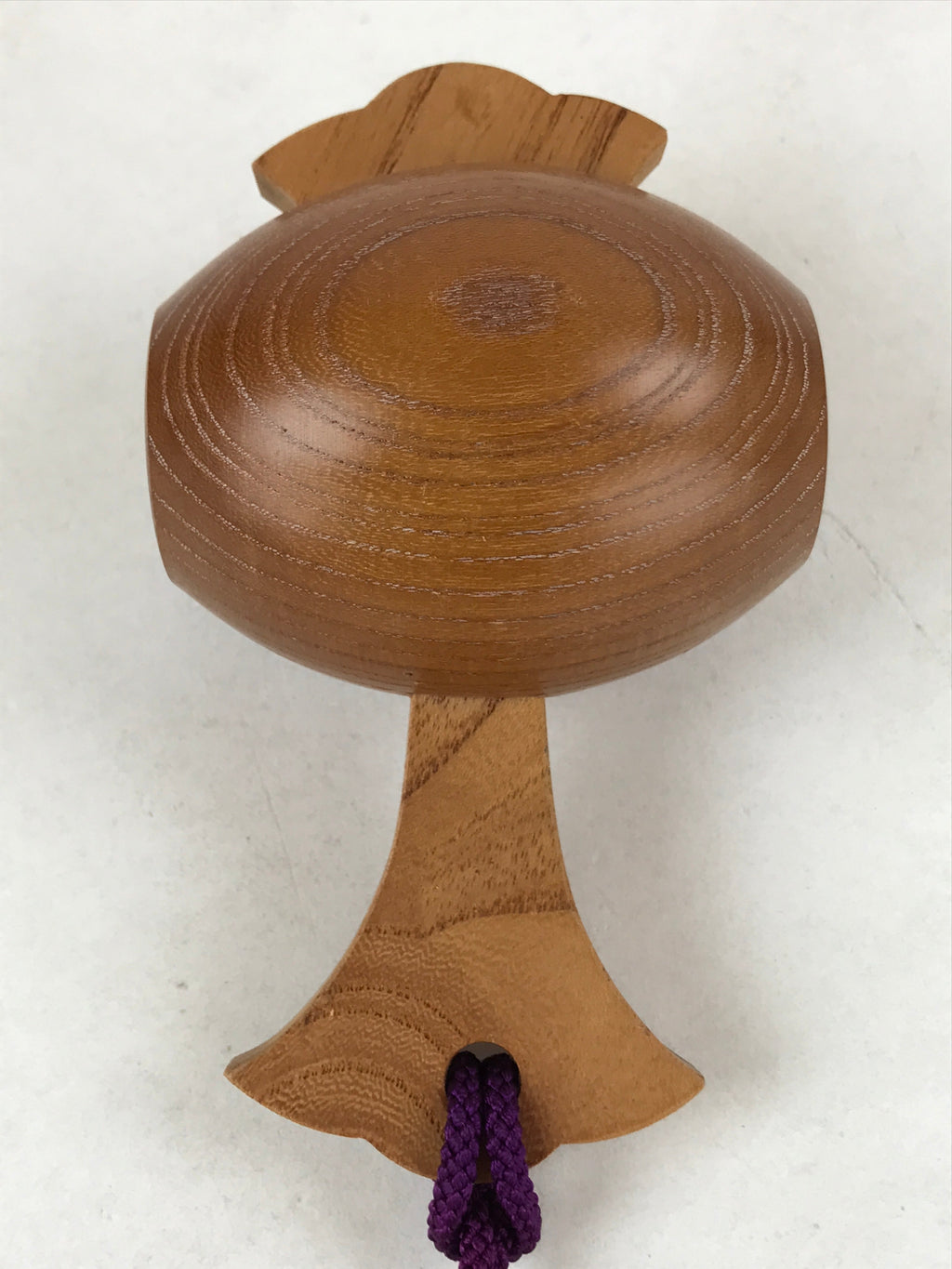 Japanese Wooden Lucky Hammer Vtg Izumo Taisha Charm Purple Tassel JK655