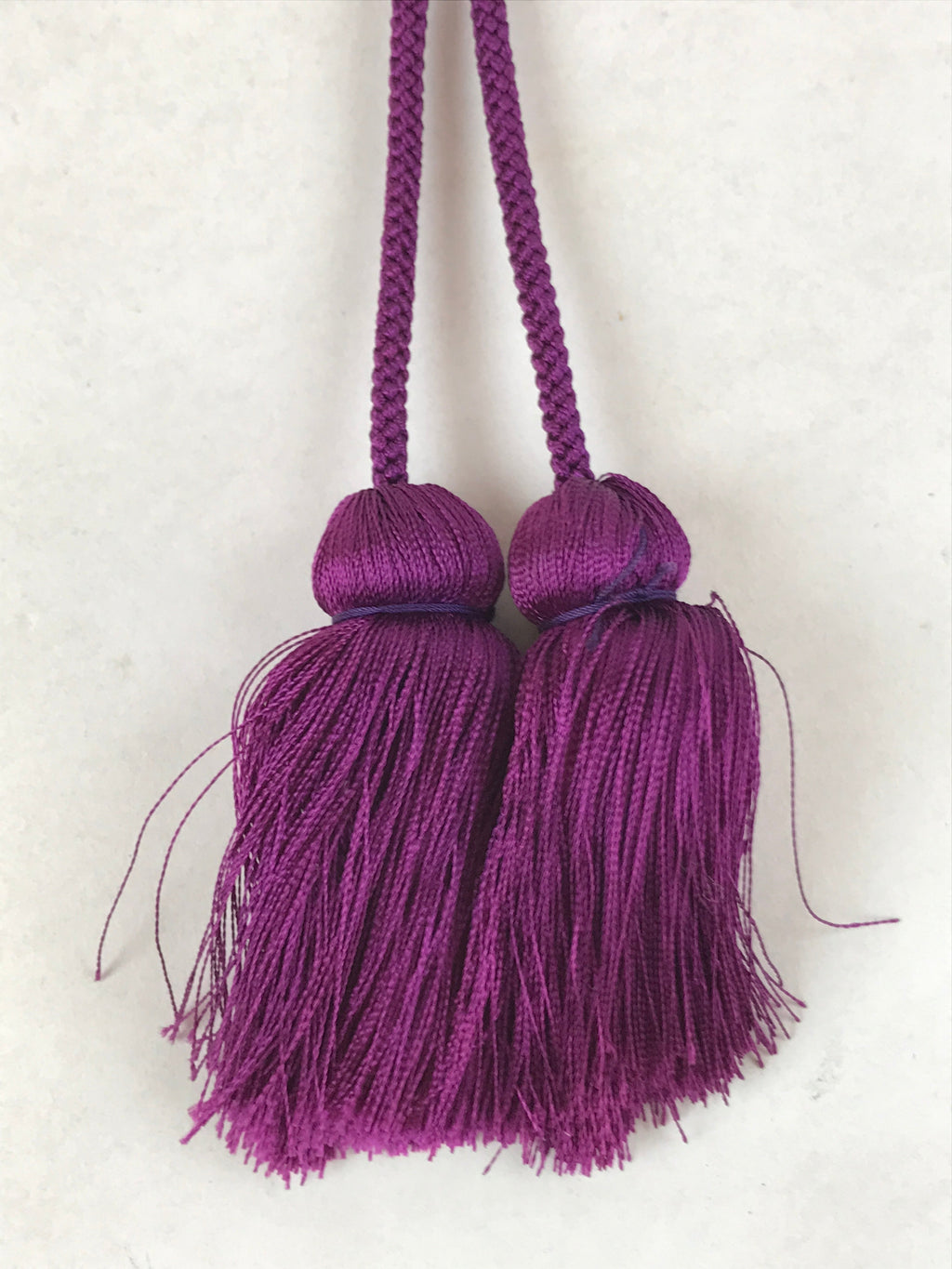 Japanese Wooden Lucky Hammer Vtg Izumo Taisha Charm Purple Tassel JK655