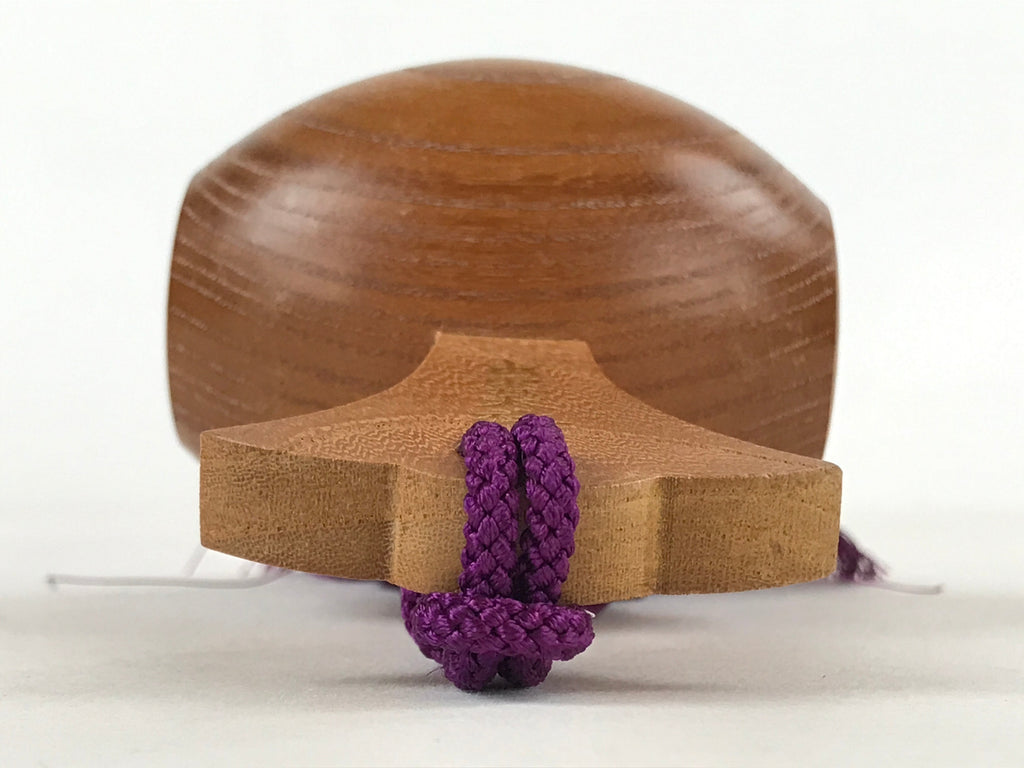 Japanese Wooden Lucky Hammer Vtg Izumo Taisha Charm Purple Tassel JK655