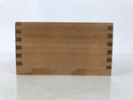 Japanese Wooden Measuring Cup Vtg Masu Decoration Square Box Blank Thick X215