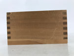 Japanese Wooden Measuring Cup Vtg Masu Decoration Square Box Blank Thick X215