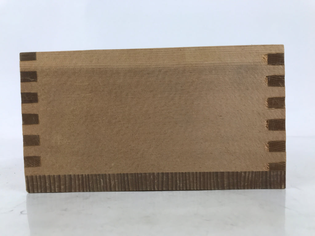 Japanese Wooden Measuring Cup Vtg Masu Decoration Square Box Blank Thick X215