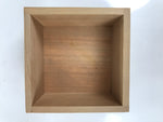 Japanese Wooden Measuring Cup Vtg Masu Decoration Square Box Blank Thick X215