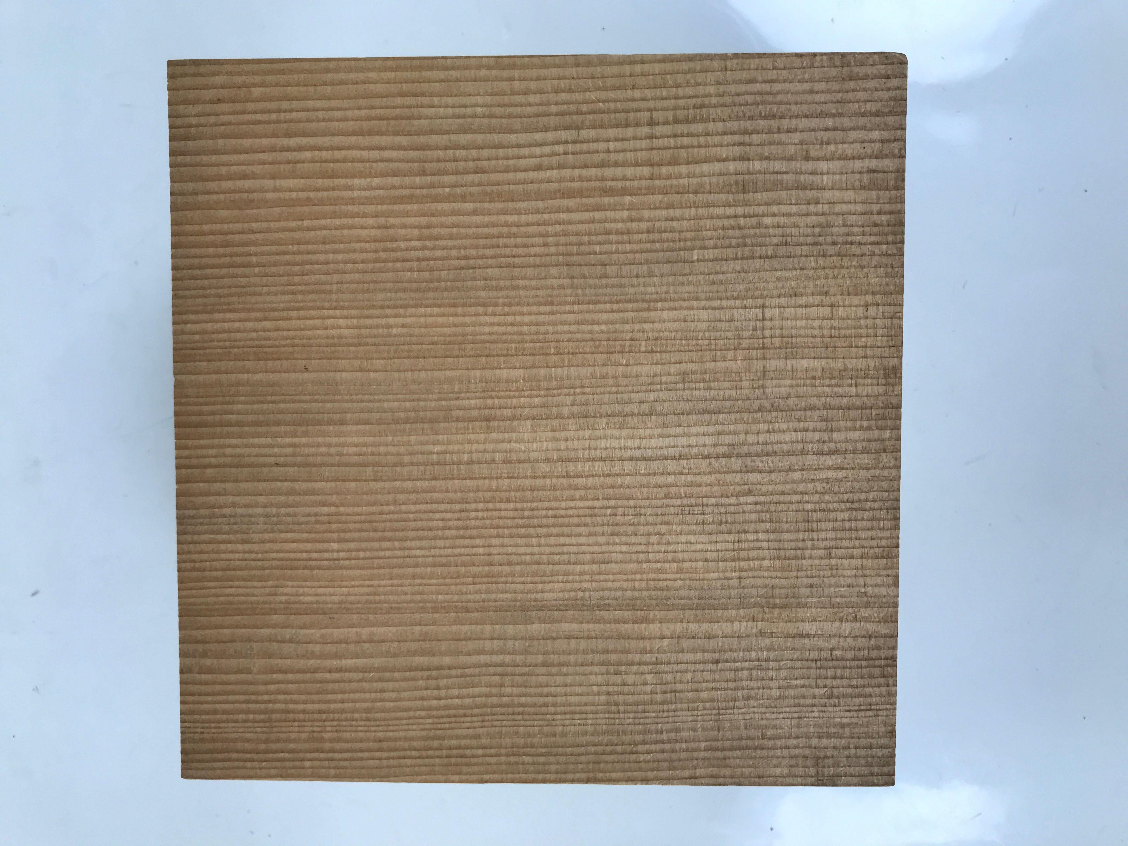 Japanese Wooden Measuring Cup Vtg Masu Decoration Square Box Blank Thick X215
