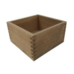Japanese Wooden Measuring Cup Vtg Masu Decoration Square Box Blank Thick X215