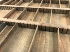 Japanese Wooden Metal Stamp Storage Tray Vtg Organizer Inside 42.5x30.5x2cm X54